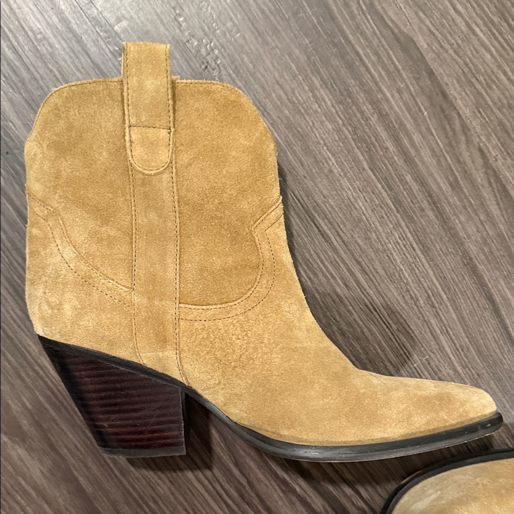 Marc Fisher Tan Ankle Boots